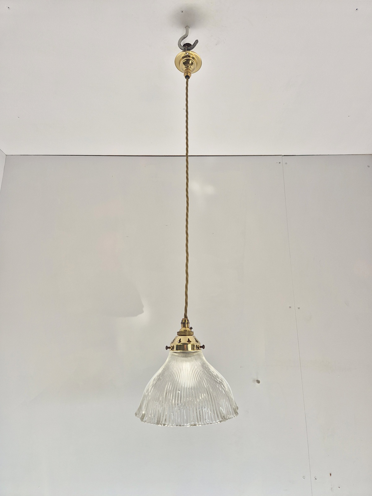 The Holophane Company | 3 Medium Pendant "Stiletto" Prism Reflectors | England c.1900 | SOLD - Image 3