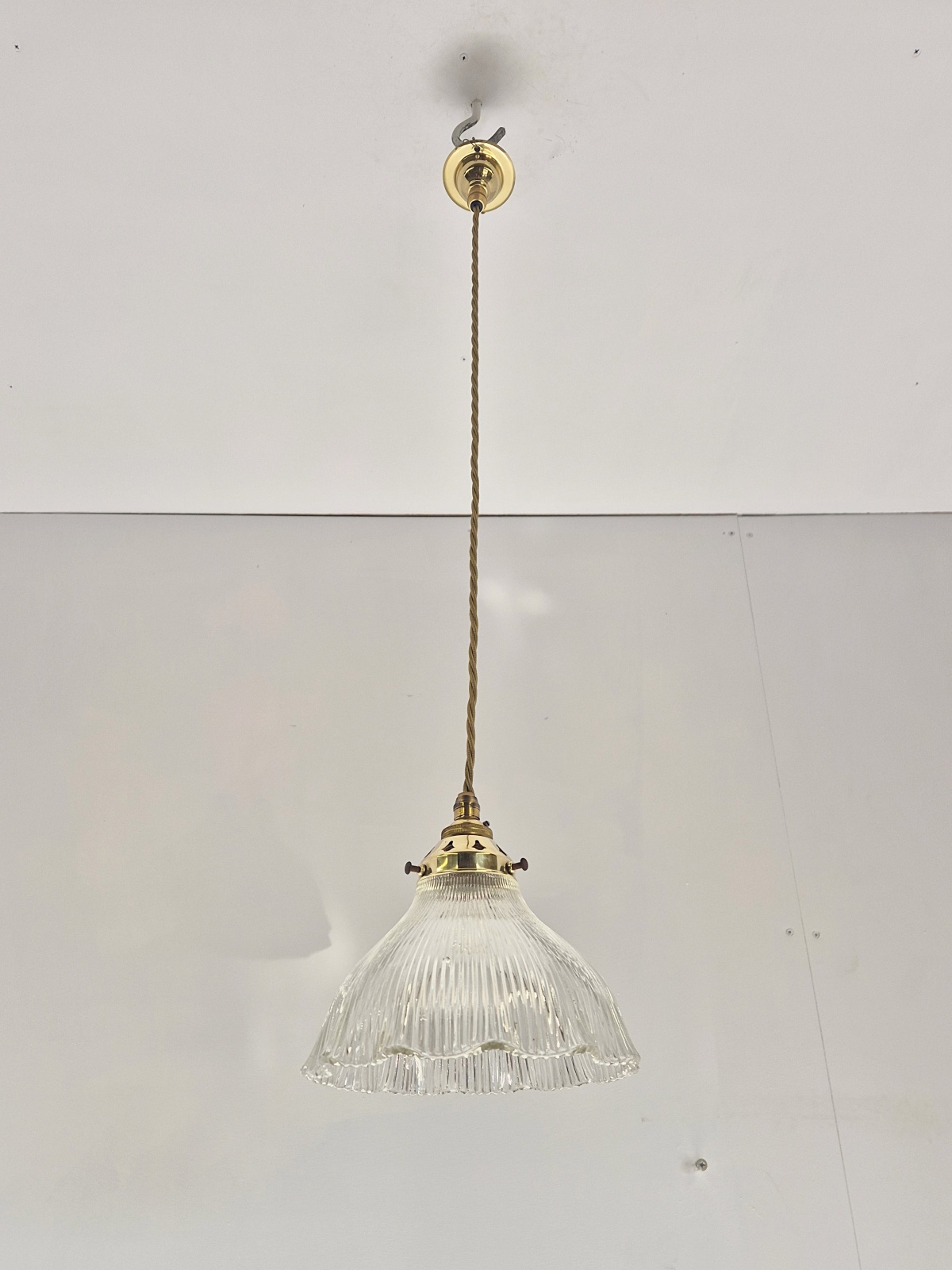 The Holophane Company | 3 Medium Pendant "Stiletto" Prism Reflectors | England c.1900 | SOLD - Image 5