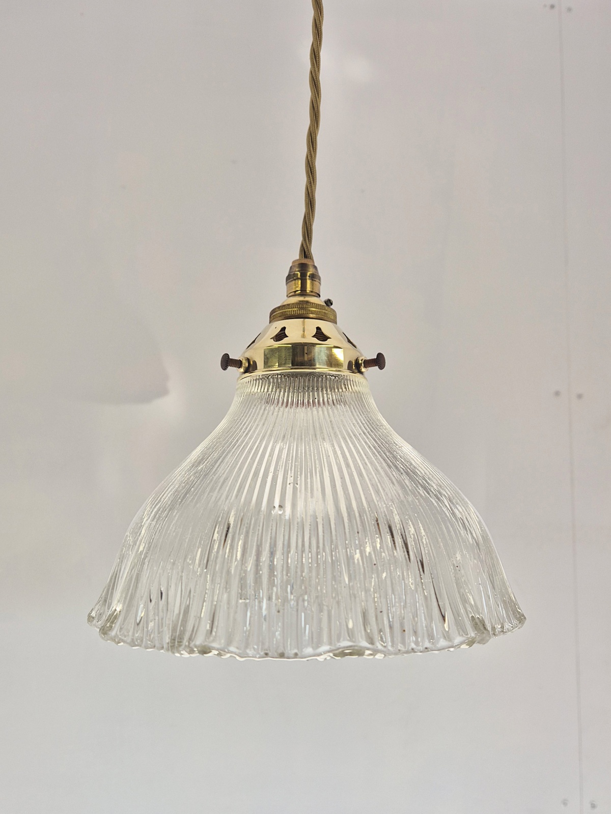 The Holophane Company | 3 Medium Pendant "Stiletto" Prism Reflectors | England c.1900 | SOLD - Image 7