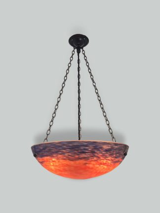 Grandes Verreries de Croismare | Pate-de-verre Plafonnier | France c.1925