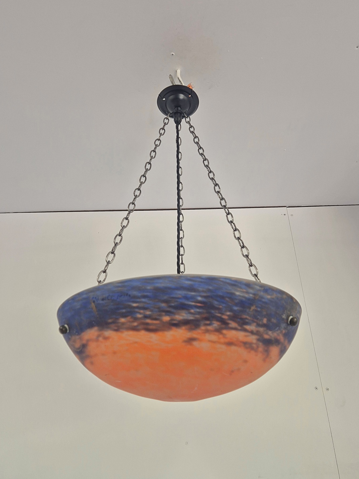 Grandes Verreries de Croismare | Pate-de-verre Plafonnier | France c.1925 | SOLD - Image 5