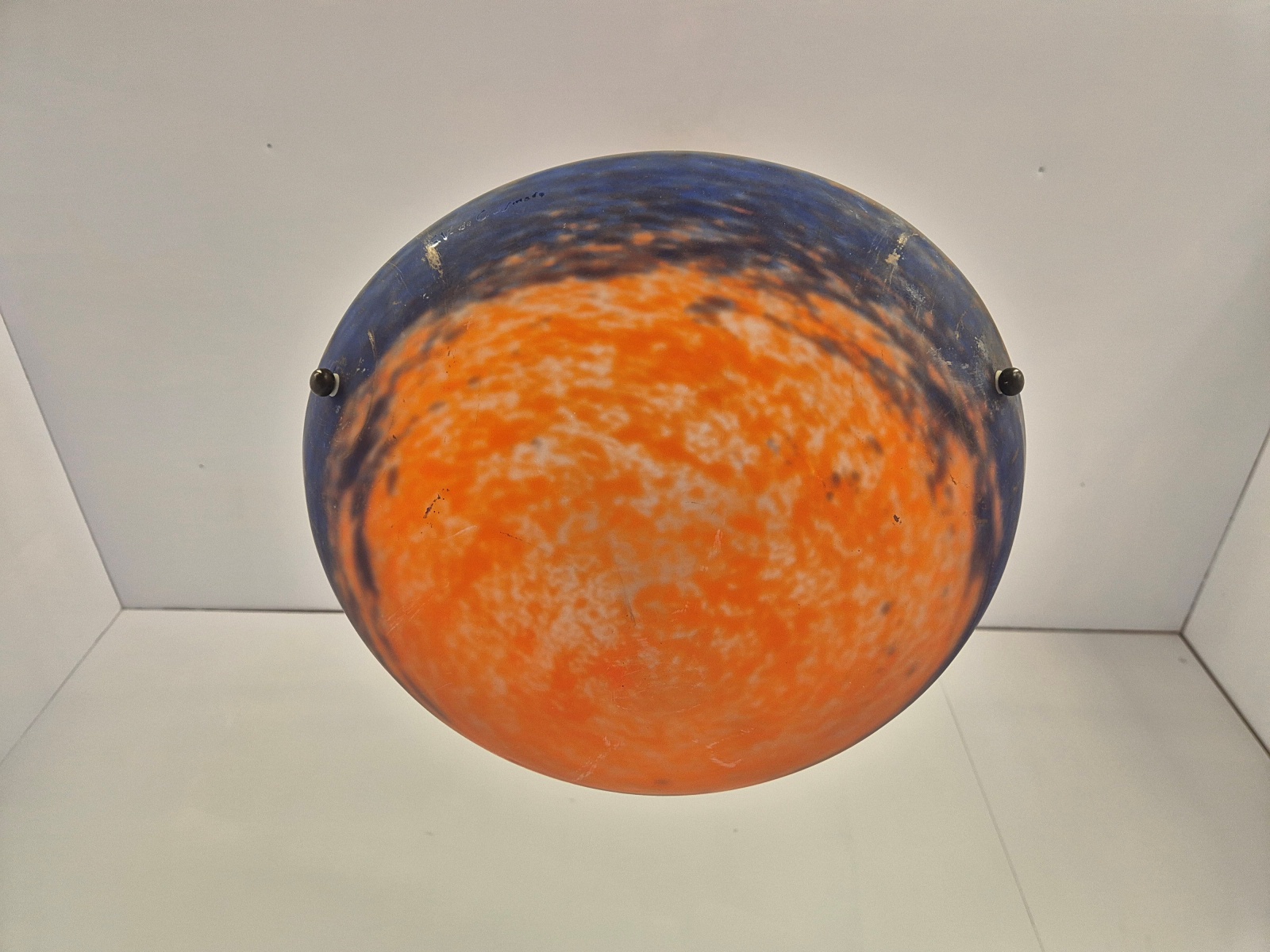 Grandes Verreries de Croismare | Pate-de-verre Plafonnier | France c.1925 | SOLD - Image 9