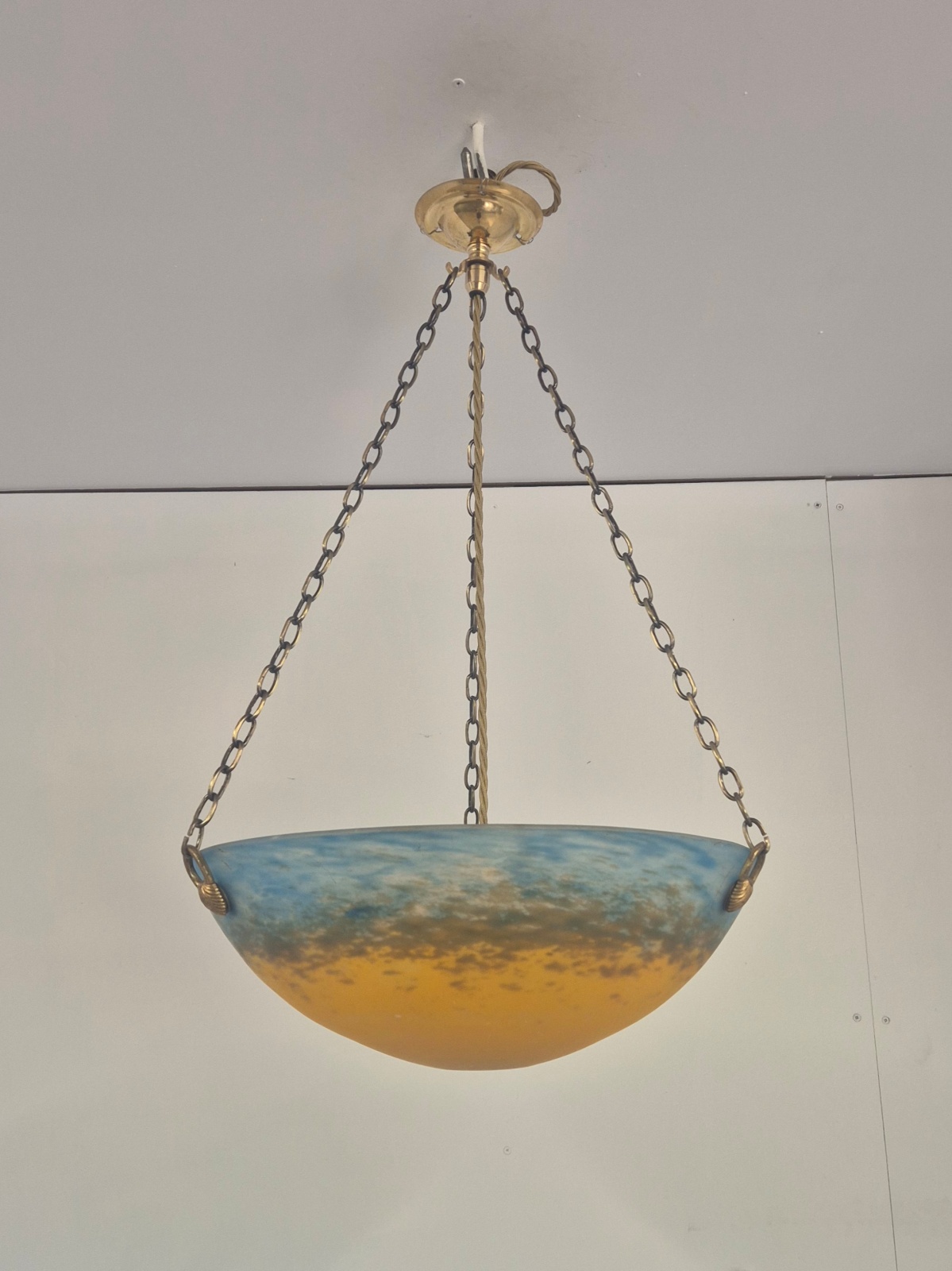 Muller Fréres, Luneville | Pate-de-verre Plafonnier | France c.1930 | SOLD - Image 3