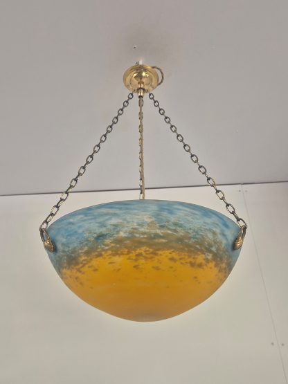 Muller Fréres, Luneville | Pate-de-verre Plafonnier | France c.1930 - Image 5