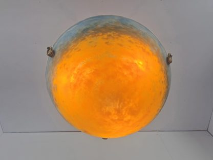 Muller Fréres, Luneville | Pate-de-verre Plafonnier | France c.1930 - Image 8
