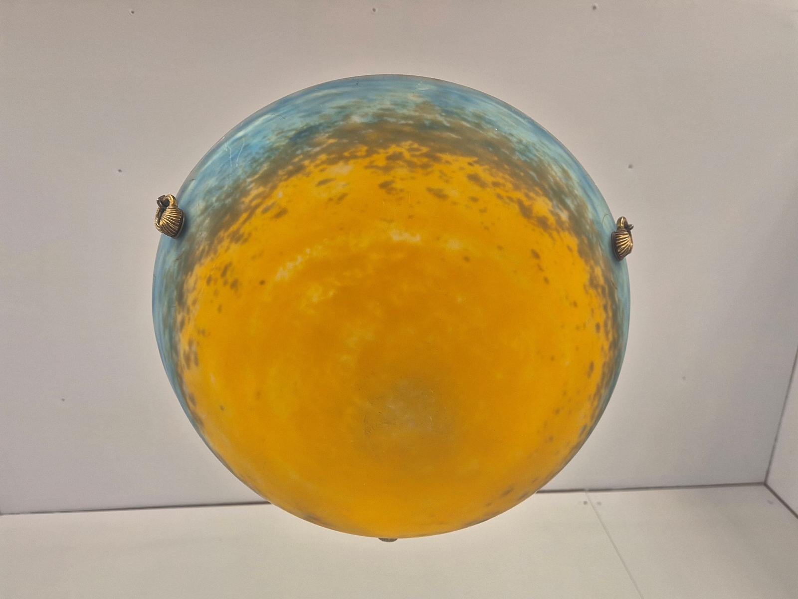 Muller Fréres, Luneville | Pate-de-verre Plafonnier | France c.1930 | SOLD - Image 9