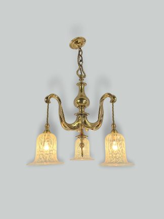 Style of The Birmingham Guild of Handicraft | Arts & Crafts Electrolier | England 1911