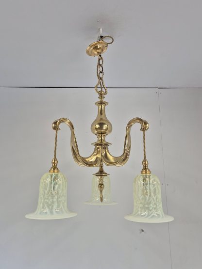 Style of The Birmingham Guild of Handicraft | Arts & Crafts Electrolier | England 1911 - Image 3