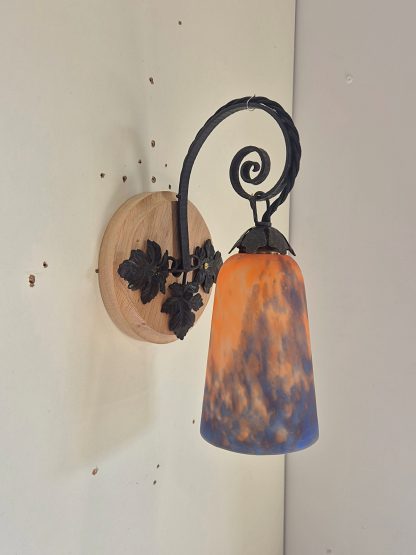 Grandes Verreries de Croismare | 2 Pate-de-verre Wall Lights | France c.1930 - Image 3