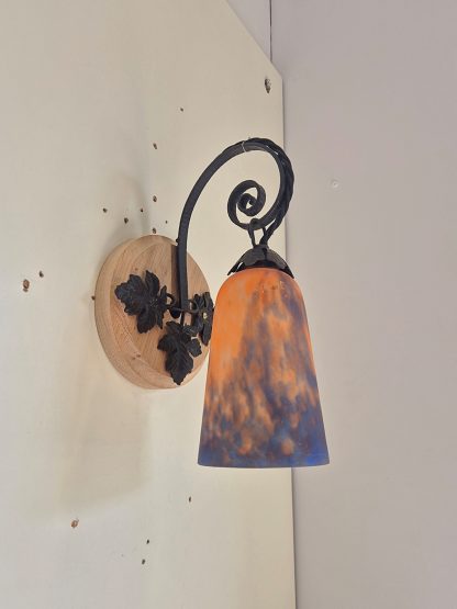 Grandes Verreries de Croismare | 2 Pate-de-verre Wall Lights | France c.1930 - Image 7