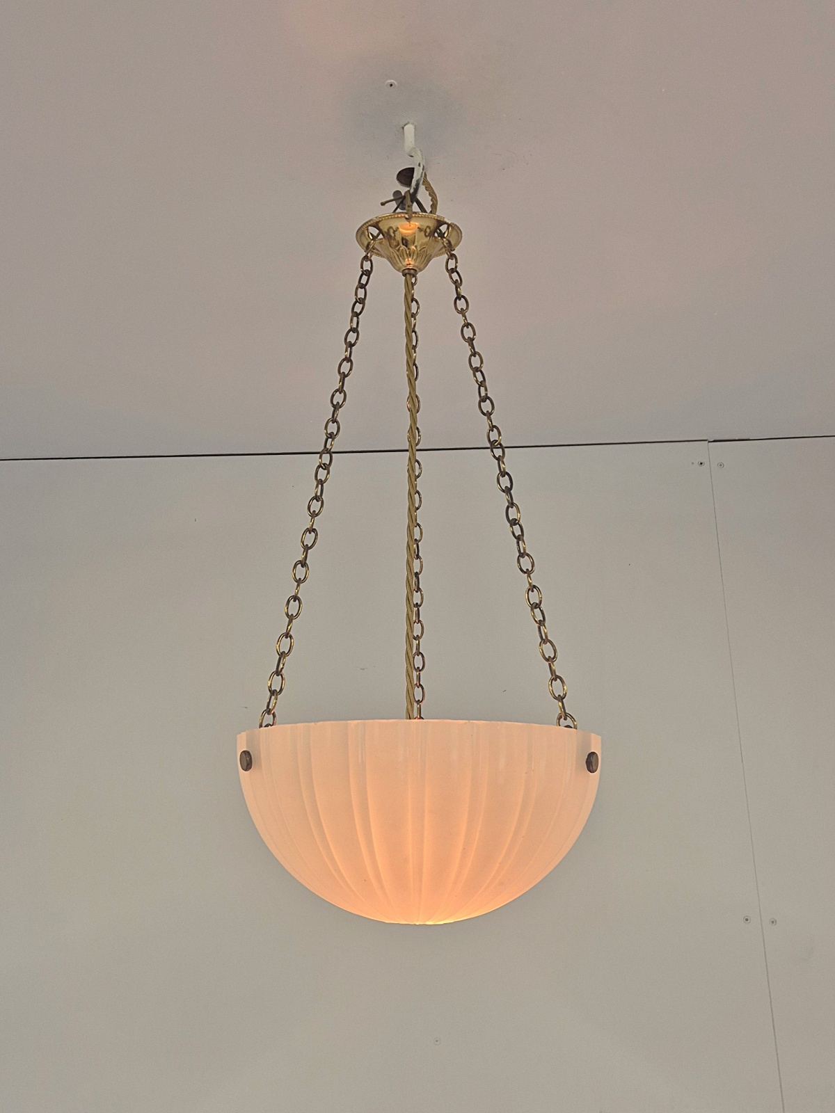 Jefferson & Co. | Small "Moonstone" Plafonnier | England c.1925 | SOLD - Image 2