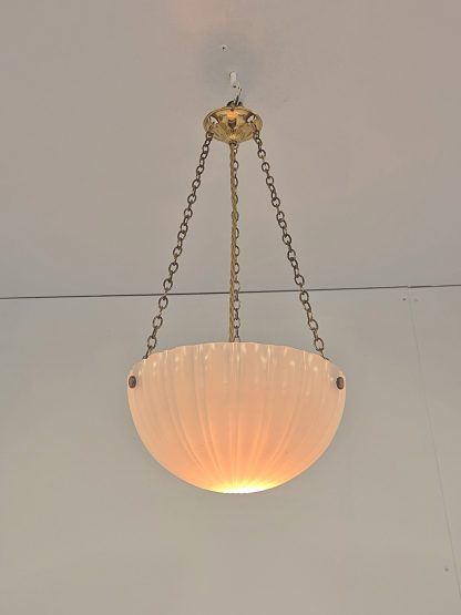 Jefferson & Co. | Small "Moonstone" Plafonnier | England c.1925 - Image 4