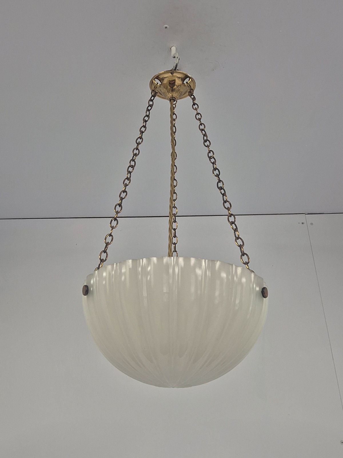 Jefferson & Co. | Small "Moonstone" Plafonnier | England c.1925 | SOLD - Image 5