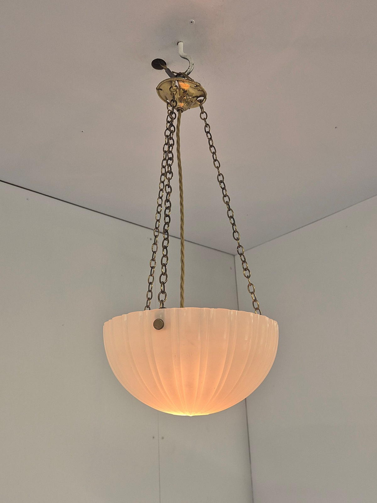 Jefferson & Co. | Small "Moonstone" Plafonnier | England c.1925 | SOLD - Image 6