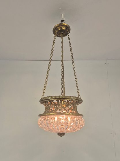 Attributed F & C Osler, Birmingham | Edwardian Cut-Glass Lantern | England c.1910 - Image 2