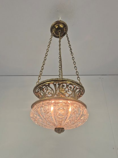 Attributed F & C Osler, Birmingham | Edwardian Cut-Glass Lantern | England c.1910 - Image 5
