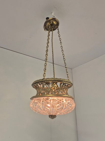 Attributed F & C Osler, Birmingham | Edwardian Cut-Glass Lantern | England c.1910 - Image 7