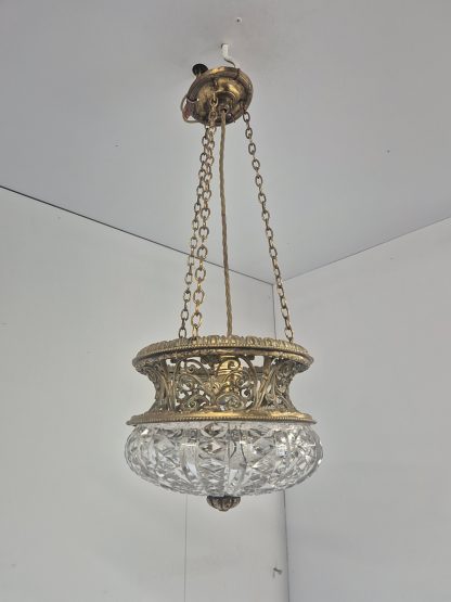 Attributed F & C Osler, Birmingham | Edwardian Cut-Glass Lantern | England c.1910 - Image 8