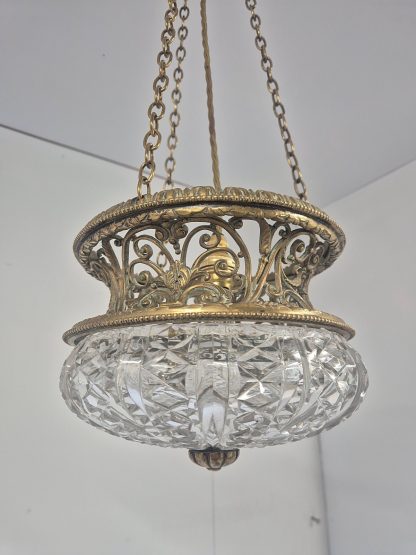 Attributed F & C Osler, Birmingham | Edwardian Cut-Glass Lantern | England c.1910 - Image 9