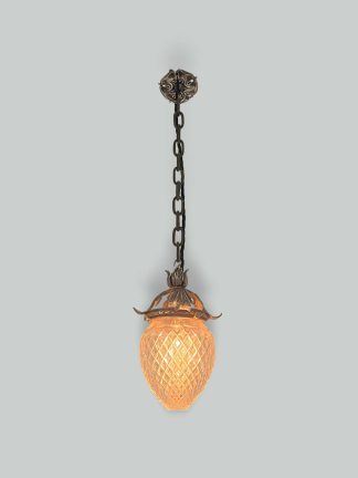 Unsigned | Cut-glass Pineapple Lantern | England c.1900