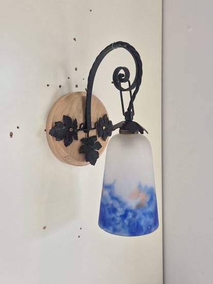 Grandes Verreries de Croismare | 3 Pate-de-verre Wall Lights | France c.1930 - Image 3