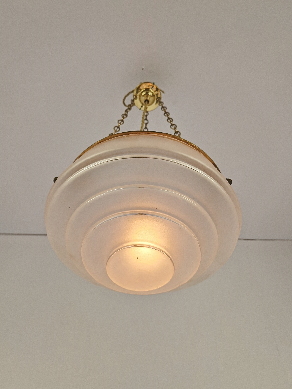 Style of Ernst-Marius Sabino | 2 Small Art Deco Plafonniers | France c.1930 - Image 6